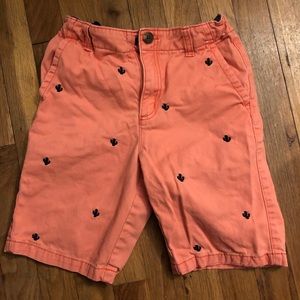 Gymboree orange shorts with cactus detail.